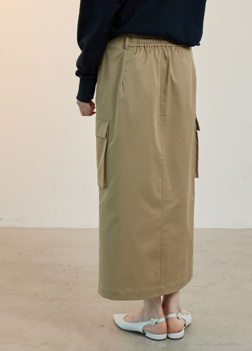 混棉前開叉工裝裙